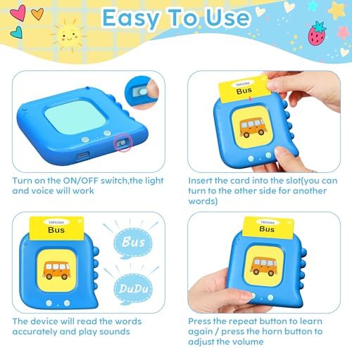 Talking Flash Cards,Kids Toddler Flash Cards with 240 Sight Words