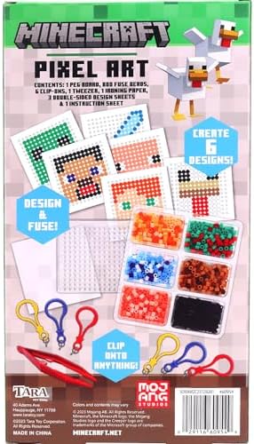 Tara Toys Minecraft Pixel Art Bead Kit Activity, 800 Beads