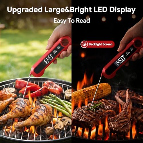Meat Thermometer Digital,1-2S Instant Read Thermometer for Cooking, Grill