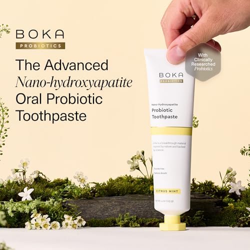 Boka Probiotic Toothpaste - Fluoride Free, Nano Hydroxyapatite Toothpaste