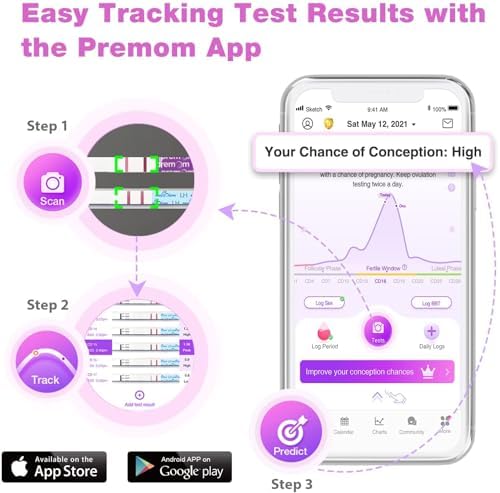 easy@Home 50 Ovulation Test Strips and 20 Pregnancy Test Strips Combo Kit