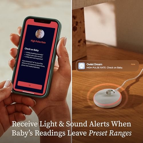 Owlet Dream Sock Smart Baby Monitor, Better Sleep for Baby & You