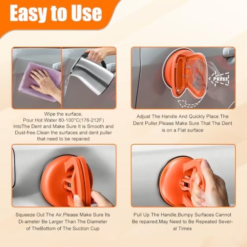 Dent Puller,Powerful Car Dent Puller,Powerful Suction Dent Removal Kit for Cars,with Mini and Big,Dent Remover Tool for Car Dent Repair