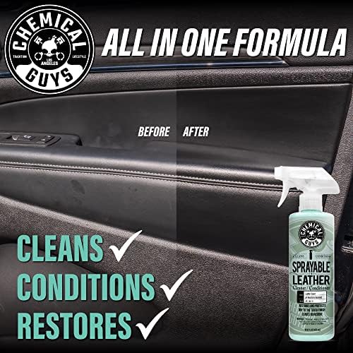 Chemical Guys, Sprayable Leather Cleaner & Conditioner in One Spray, 16 oz