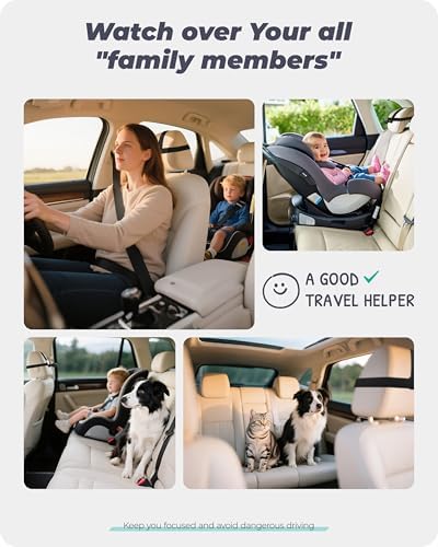 Magnetic Baby Car Camera with 5" 1080P IPS Monitor for Rear Facing