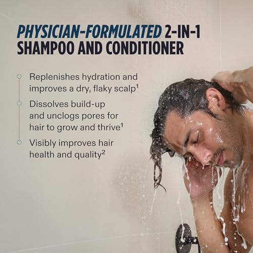Nutrafol Men's 2-in-1 Shampoo and Conditioner for Thinning Hair, 8.1 Fl Oz