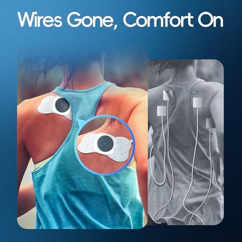 Comfytemp Wireless TENS Unit Muscle Stimulator for Pain Relief, App Control