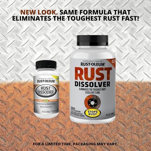 Rust-Oleum Rust Dissolver Jelly | Heavy-Duty Corrosion Remover for Metal Tools, Cars, Bikes, Grills, Bolts, Firearms & More | 8 oz