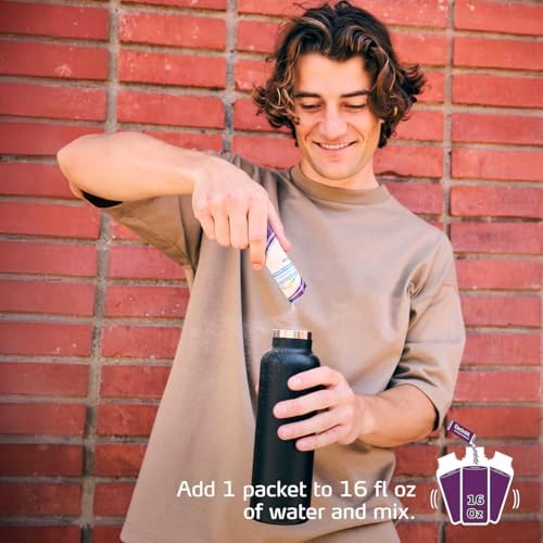 Electrolit Hydration Electrolytes Powder Packets, Grape, 8 Pack