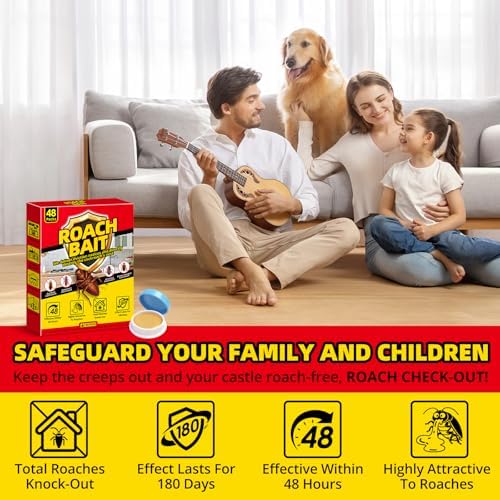 Cockroach Killer Indoor Home - 48 Packs
