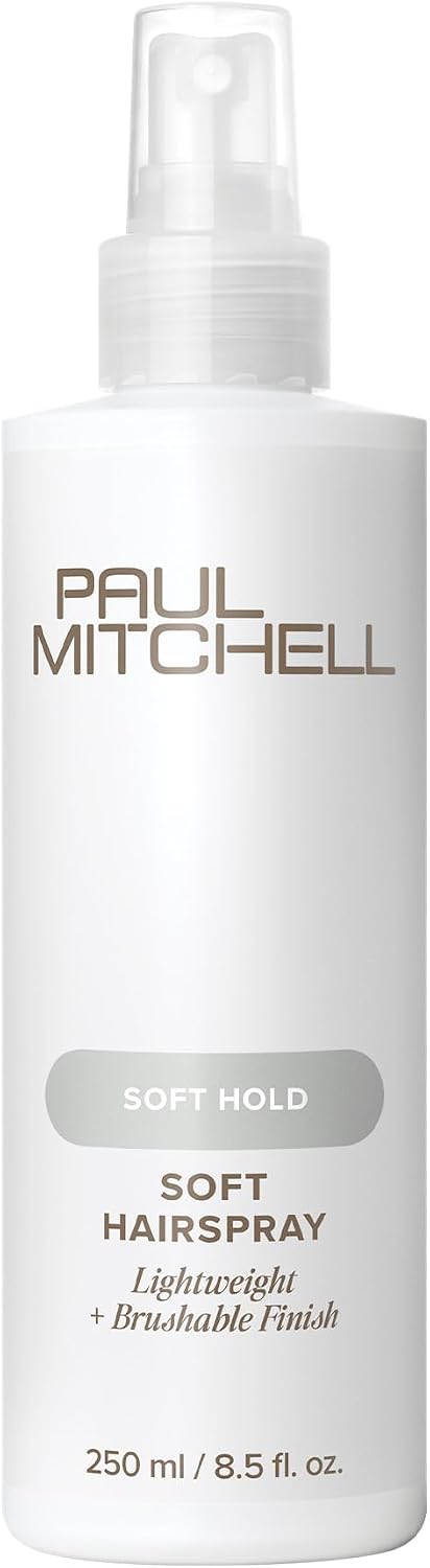 Paul Mitchell Soft Hairspray, Lightweight, Soft Hold + Brushable Finish, For All Hair Types