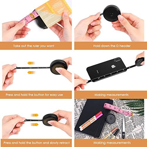iBayam 2 Pack Tape Measure Measuring Tape for Body Fabric Sewing 60"/150cm