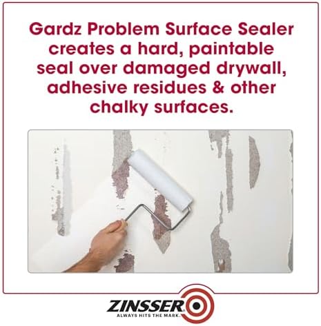 Zinsser Gardz Water-Based Problem Surface Sealer, Clear, Quart