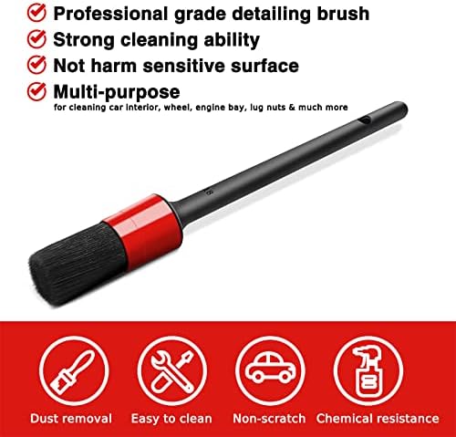 HMPLL 10pcs Auto Car Detailing Brush Set Car Interior Cleaning Kit