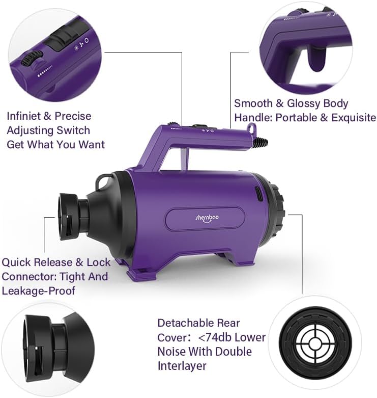 Dog Dryer High Velocity Pet Dog Grooming Force Hair Dryer/Blower