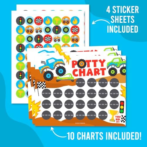 10 Potty Training Chart for Toddler Boys Sticker Reward Chart for Kids