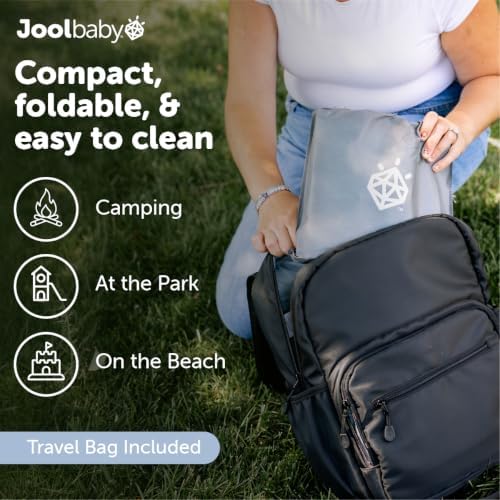 Jool Baby Portable Potty Training Chair with Travel Bag and 30 Liners, Foldable, Indoor/Outdoor Use, Camping (Sage)