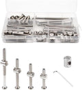 Crib Screws Hardware Replacement Kit - 16 Set M6 Hex Drive Socket Cap Barrel Nuts Assortment Kit for Baby Bed Cribs Furniture, M6x40/50/60/70/80mm