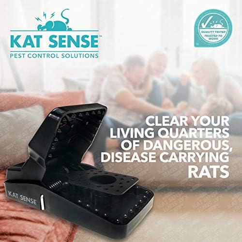 Pest Control Rat Traps, 6 Large Snap Traps for Mouse Chipmunks Indoor Outdoor