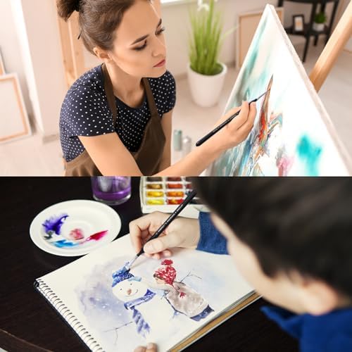 PANDAFLY Detail Paint Brushes Set for Fine Detailing & Art Painting, 15pcs