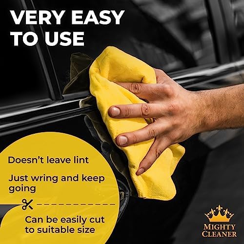 XL Shammy Towel for Car - 2pk(34”x25”) - Spots & Scratch-Free Chamois Cloth