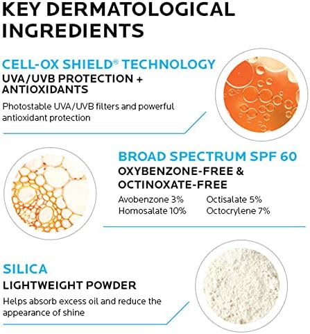 La Roche-Posay Anthelios Ultra Light Fluid Sunscreen for Face SPF 60, 1.7oz