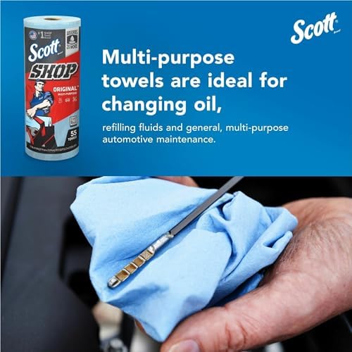 Scott Shop Towels Original, 55 Towels/Roll, 12 Rolls/Case