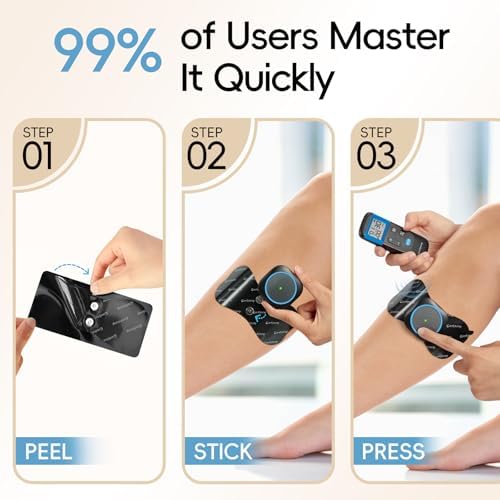 Comfytemp Wireless TENS Unit Muscle Stimulator for Pain Relief with Remote