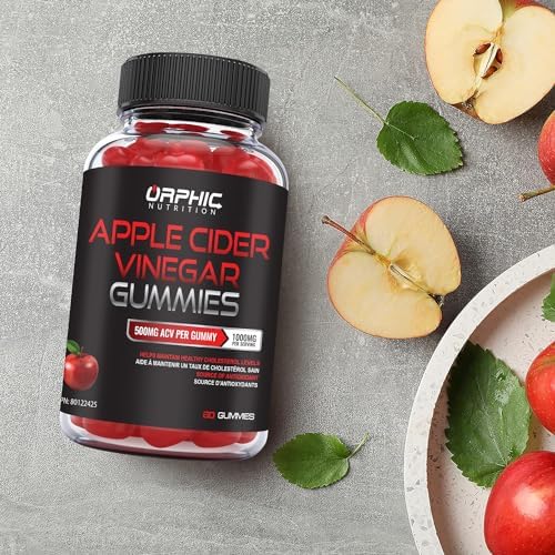 ORPHIC NUTRITION Apple Cider Vinegar Gummies 1000mg ACV (60 pcs)