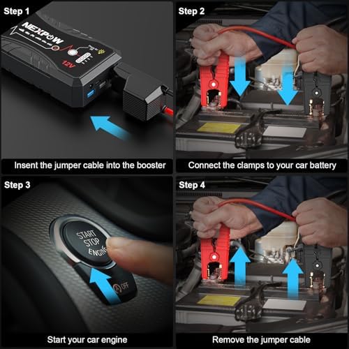 NEXPOW Car Jump Starter 2026 Upgraded Car Battery Jump Starter Pack