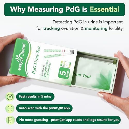 Easy@Home PdG Test Strips: 5-Pack Progesterone Urine Tests
