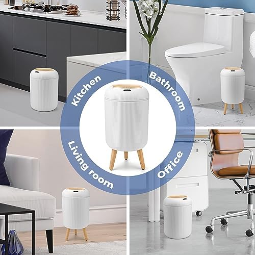 Pukomc Smart Sensor Wastebasket, Convenient and Hygienic Easy to Use