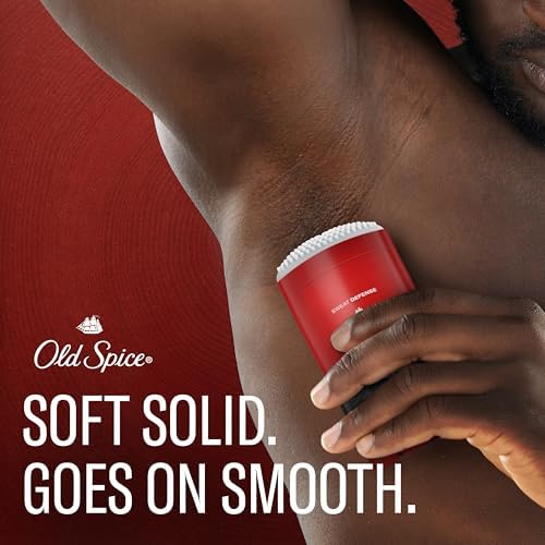 Old Spice Sweat Defense Antiperspirant & Deodorant for Men, 24/7 Ultimate Sweat Protection, Long Lasting Scent, Soft Solid, Swagger with Cedarwood Scent, 2.6 oz (Pack of 2)
