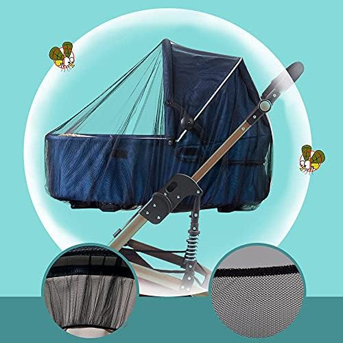 Sysmie 2 Pack Baby Stroller Mosquito Net, Durable Mesh Protection, Black