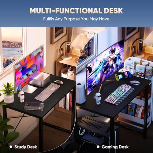 DUMOS 32 Inch Small Computer Desk, Gaming Desks for Home Office Bedroom