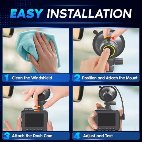 ROVE Suction Cup Mount for R2-4K, R2-4K PRO and R2-4K Dual Dash Camera Models