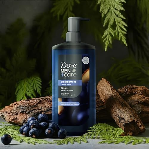 Dove Men Moisturizing Body Wash, Blackcurrant + Cedarwood, 26 oz