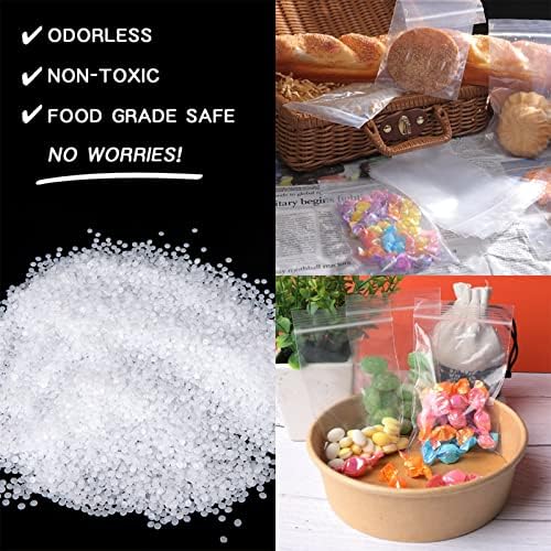 Mini Plastic Bags, 400pcs 2" x 2" Transparent Reusable Zipper Storage Bags for Jewelry, Candy, Coins