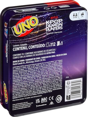 Mattel Games UNO Netflix Kpop Demon Hunters Card Game Card Game