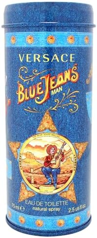 Blue Jeans By Gianni Versace For Men, Eau De Toilette Spray 2.5-Ounces