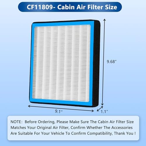 Cabin Air Filter With Activated Carbon for 2014-2022 Chevy GMC,CF11809