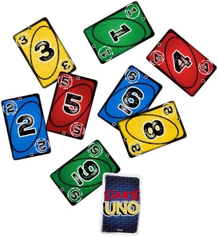 Mattel Games Liar’s UNO Card Game in Storage Tin,Ages 7+, 2-6 Players
