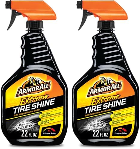Armor All Tire Shine Spray, Even Shine, Minimal Overspray, 2 Count