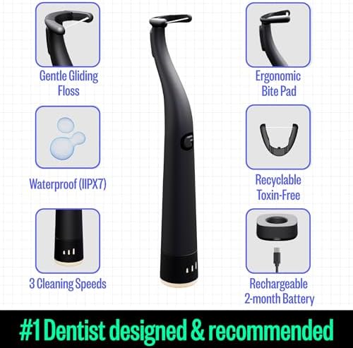 FLAUS Electric Flosser - Gentle Glide - Shark Tank Dental Plaque Remover
