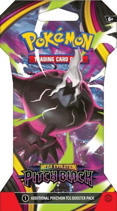 Pokemon TCG Mega Evolution Pitch Black Sleeved Booster Pack