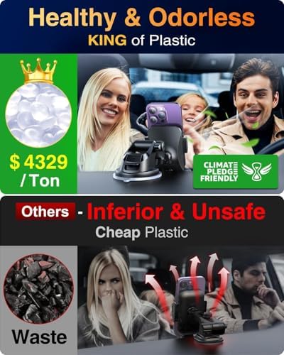VANMASS【85+LBS Strongest Suction & Military-Grade Ultimate Car Phone Mount