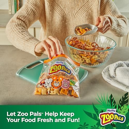Hefty Zoo Pals Sandwich Bags 50ct