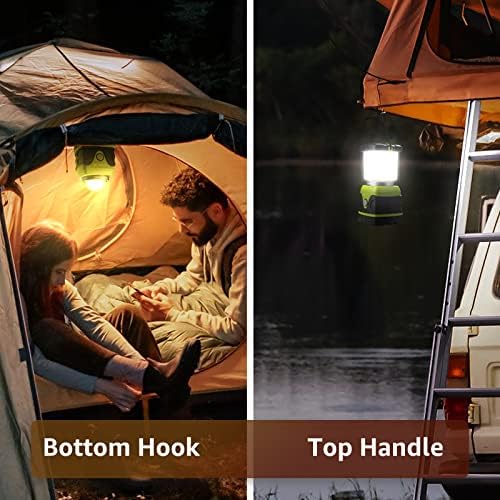 Lepro 1000LM Battery Powered LED Camping Lantern with 4 Light Modes, Green