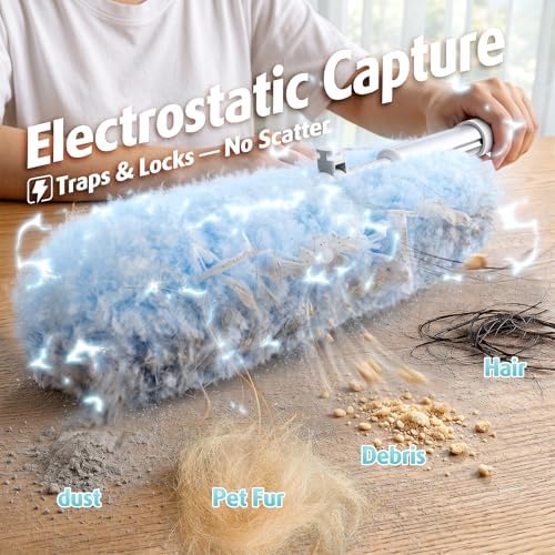 AIR U+ 6ft Extendable Duster with 20 Refills for Swiffer Dusters
