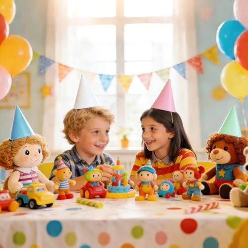 CANREVEL 24 PCS Pre-Assembled Party Hats for Adults and Kids